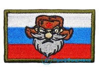 Нашивка «Флаг РФ с партизаном»