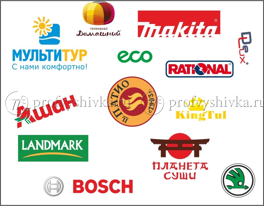 Корпоративная вышивка логотипов