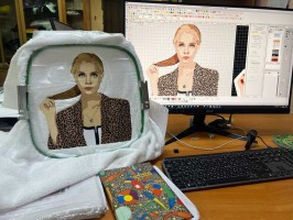 Вышивка портета на заказ
