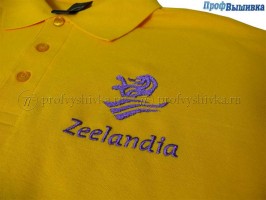 Нанесение логотипа Zeelandia на поло
