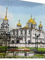 Машинная вышивка Храма