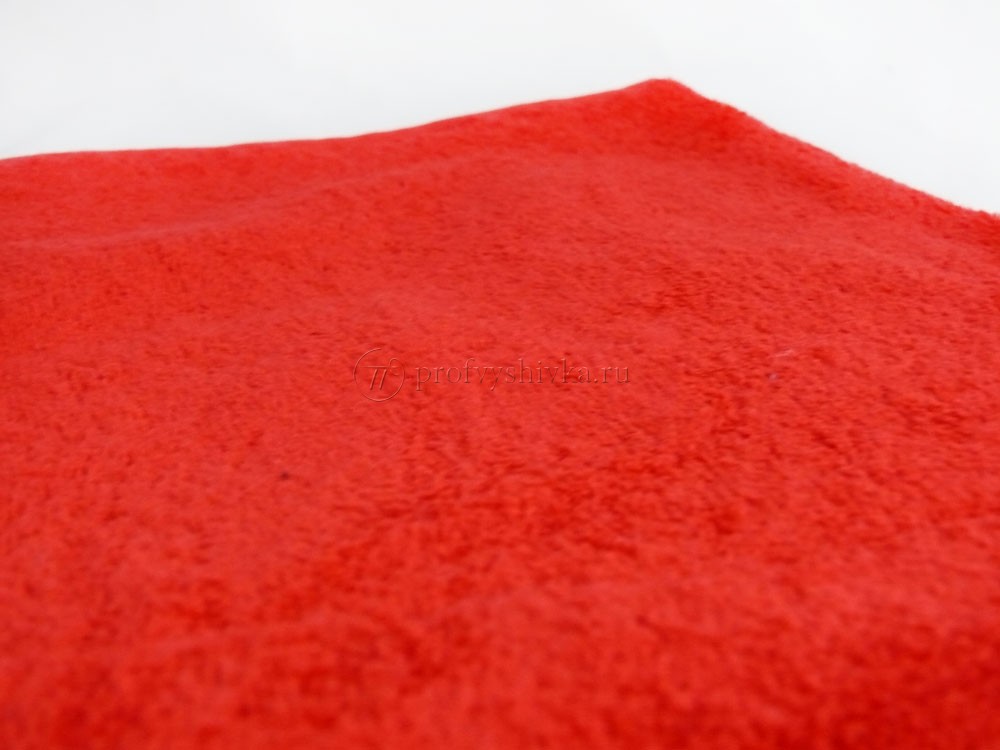 Полотенце махровое, красное