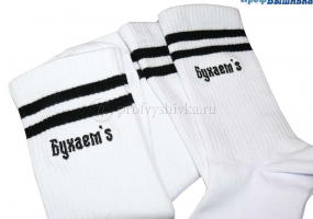 Вышивка на носках к 23 февраля