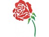 Дизайн для вышивки «Красная роза»