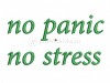 Дизайн для вышивки «No panic no stress»