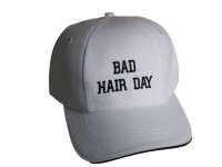Бейсболка с вышивкой «BAD HAIR DAY»