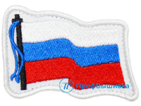 Нашивка на липучке «Флаг РОССИИ»