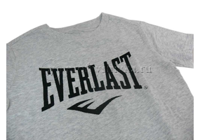 Машинная вышивка логотипа EVERLAST  на футболке