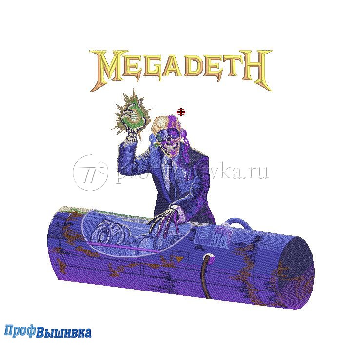 Дизайн для вышивки «Megadeth»