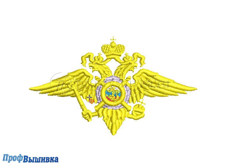 Дизайн для вышивки «Герб МВД»