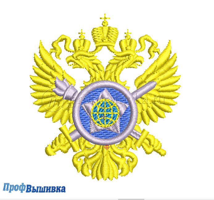 Дизайн для вышивки «Герб Службы внешней разведки РФ»